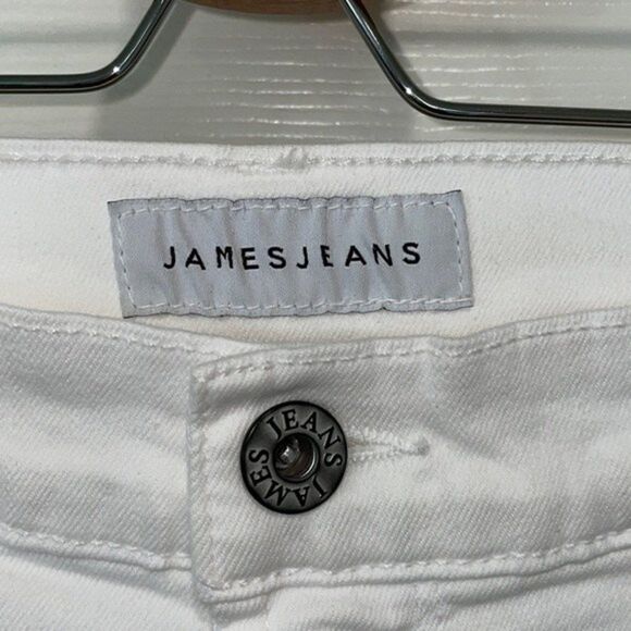 James Jeans J Twiggy Ankle Length Legging Jean in Frost White Raw Size 25 - Picture 5 of 9